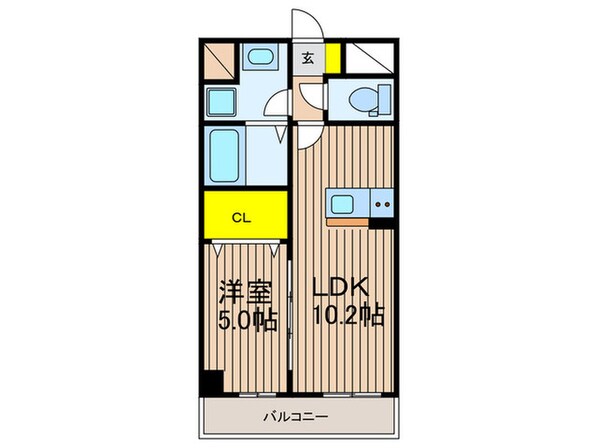 アライブ牧野の物件間取画像